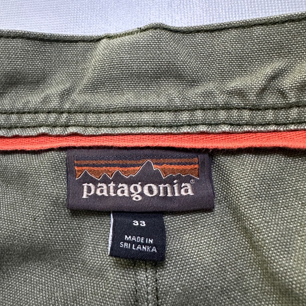 Patagonia Double Knee Iron Forge Hemp Canvas Work Pants Olive Green 33 x 32 - Picture 4 of 13